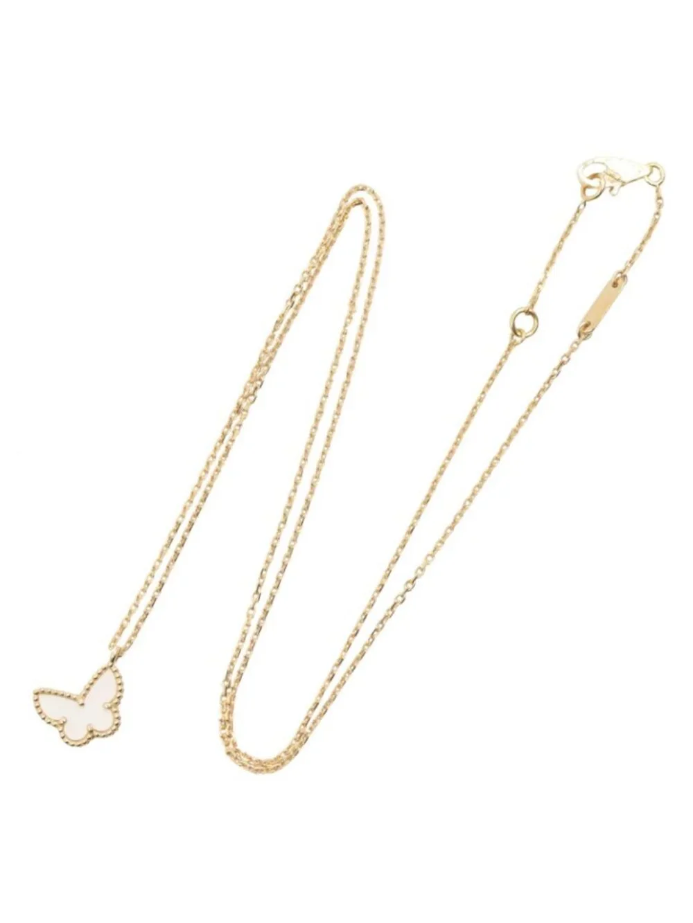Van Cleef & Arpels Necklace Sweet Papillon Mother of Pearl Neck 42.5/44.5 18k